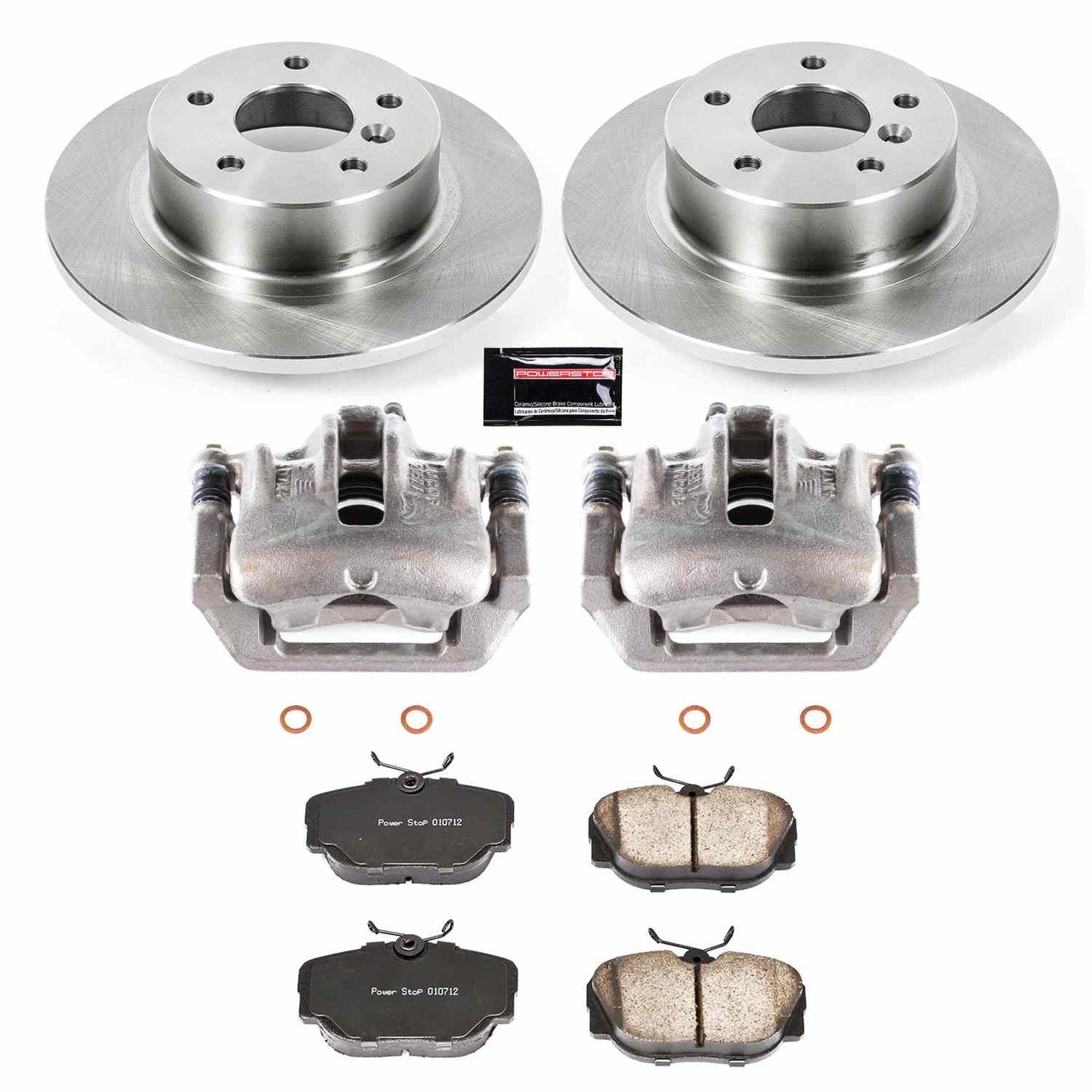 PowerStop Power Stop 99-04 Land Rover Discovery Rear Autospecialty Brake Kit w/Calipers KCOE6152