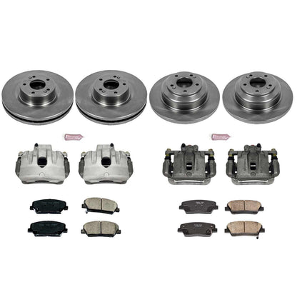 PowerStop Power Stop 10-16 Hyundai Genesis Coupe Autospecialty Kit w/ Calipers - Front and Rear KCOE6170