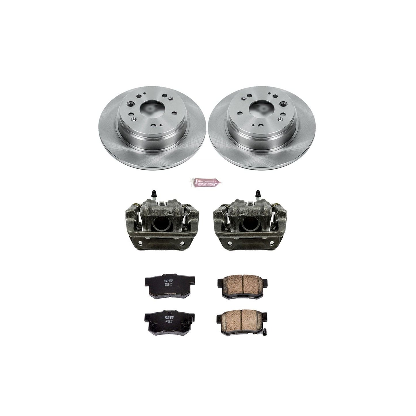 PowerStop Power Stop 02-04 Honda CR-V Rear Autospecialty Brake Kit w/Calipers KCOE6172