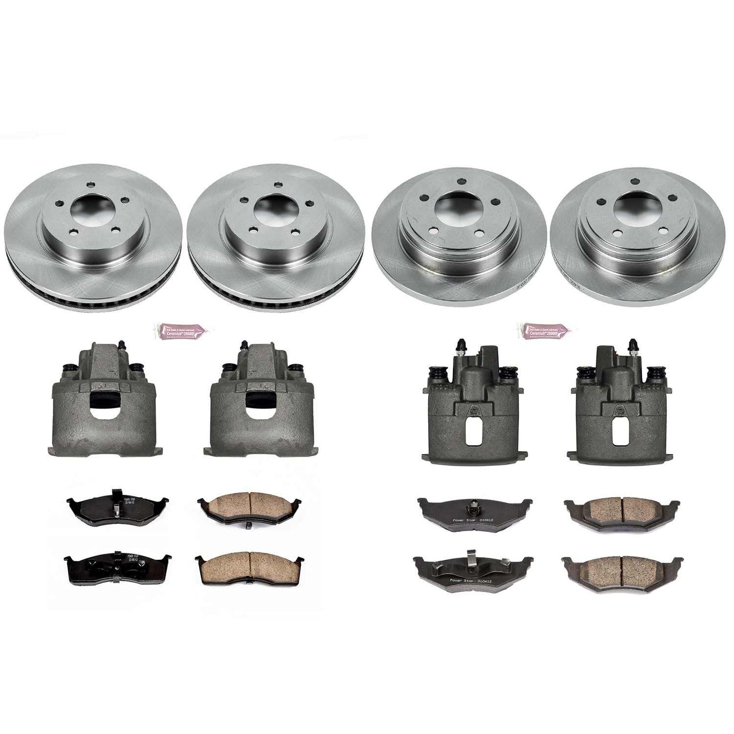 PowerStop Power Stop 98-04 Chrysler Concorde Autospecialty Kit w/ Calipers - Front and Rear KCOE6177