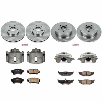 PowerStop Power Stop 2010 Chrysler PT Cruiser Autospecialty Kit w/ Calipers - Front and Rear KCOE6180