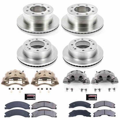 PowerStop Power Stop 12-19 Chevrolet Silverado 3500 HD Autospecialty Kit w/ Calipers - Front and Rear KCOE6260
