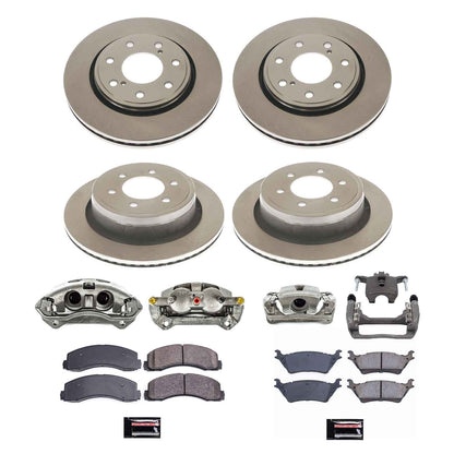 PowerStop Power Stop 12-14 Ford F-150 Autospecialty Kit w/ Calipers - Front and Rear KCOE6269