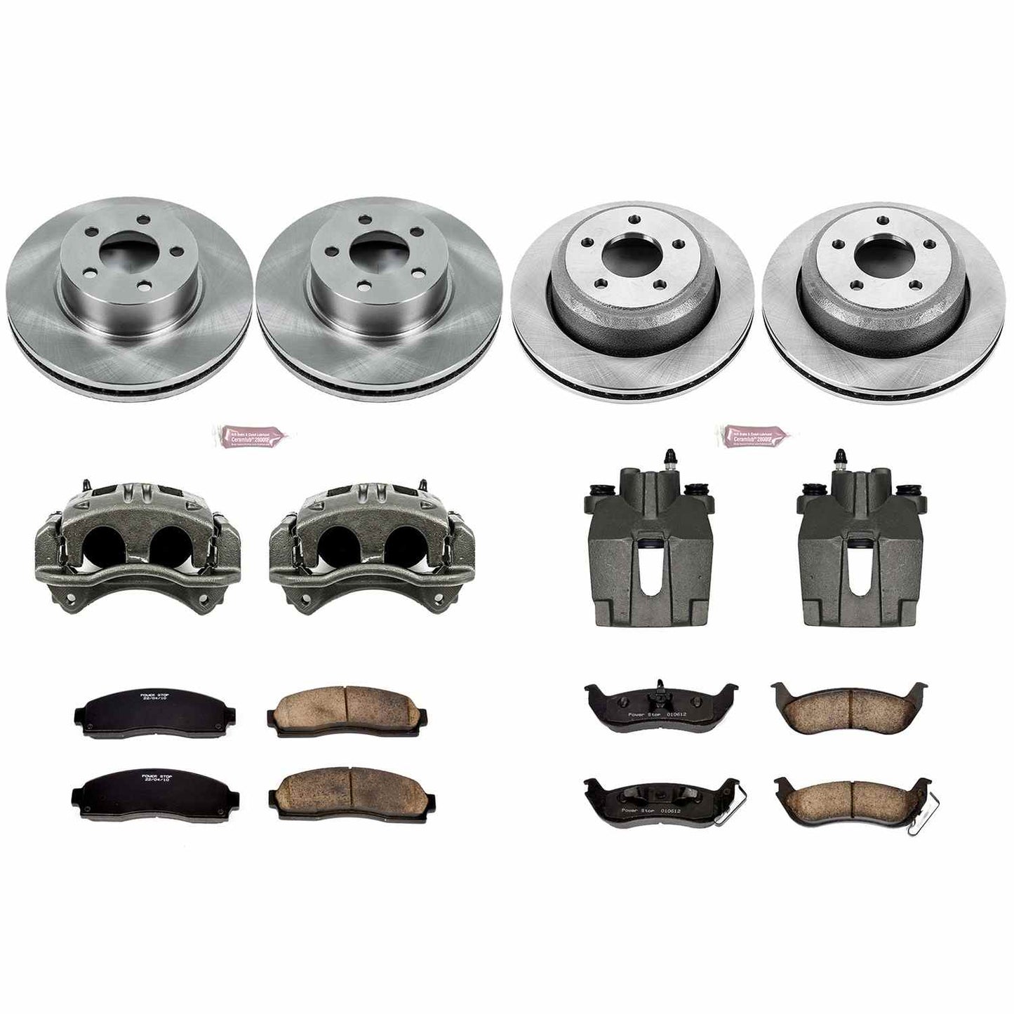 PowerStop Power Stop 10-11 Ford Ranger Autospecialty Kit w/ Calipers - Front and Rear KCOE6273