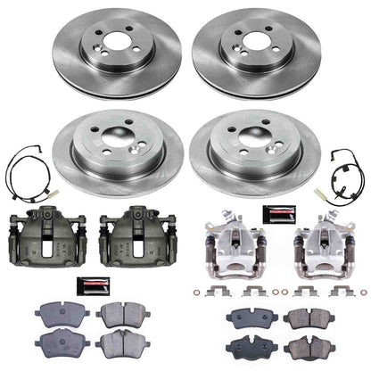 PowerStop Power Stop 07-10 Mini Cooper Autospecialty Kit w/ Calipers - Front and Rear KCOE6301