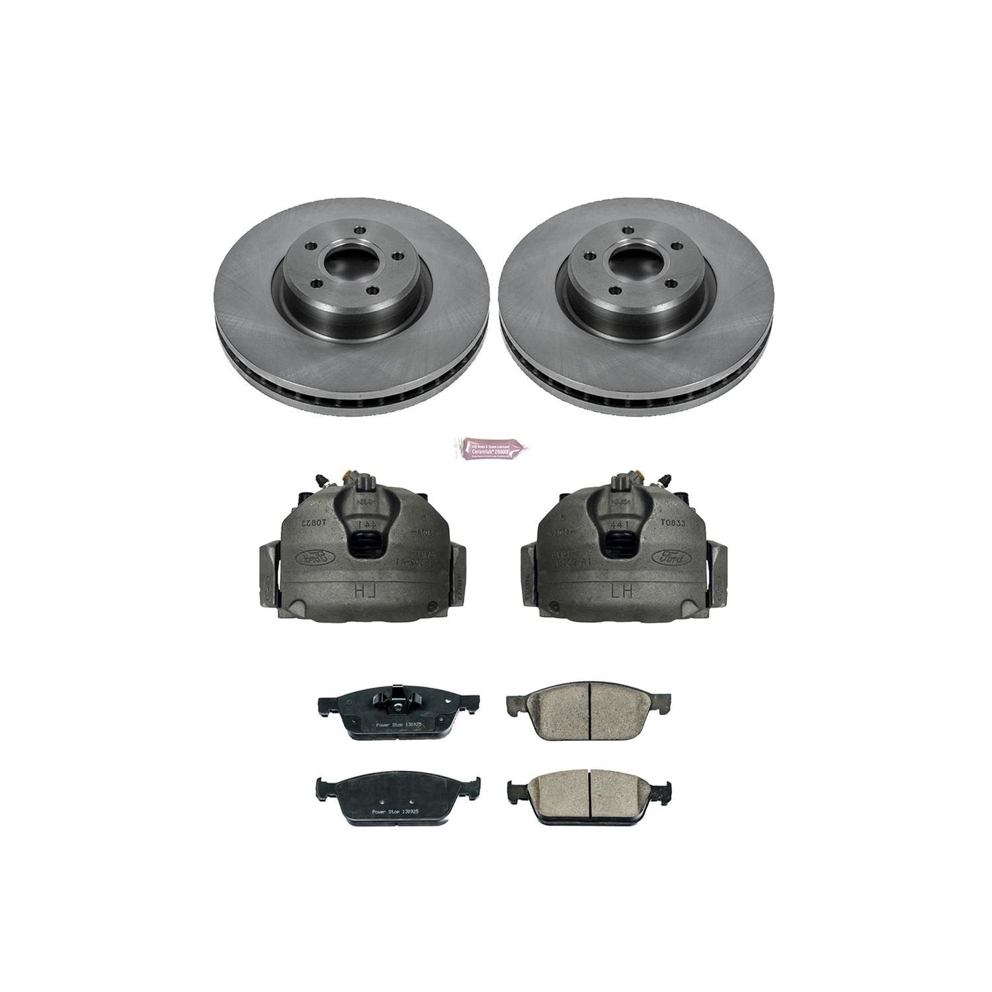 PowerStop Power Stop 13-19 Ford Escape Front Autospecialty Brake Kit w/Calipers KCOE6349