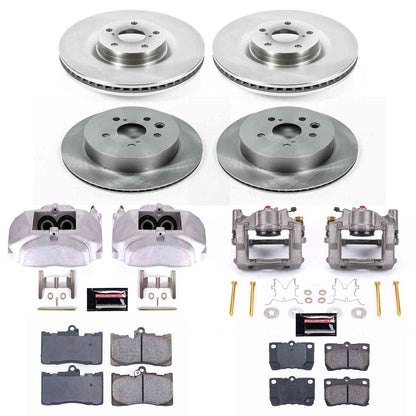 PowerStop Power Stop 2011 Lexus GS350 Autospecialty Kit w/ Calipers - Front and Rear KCOE6354