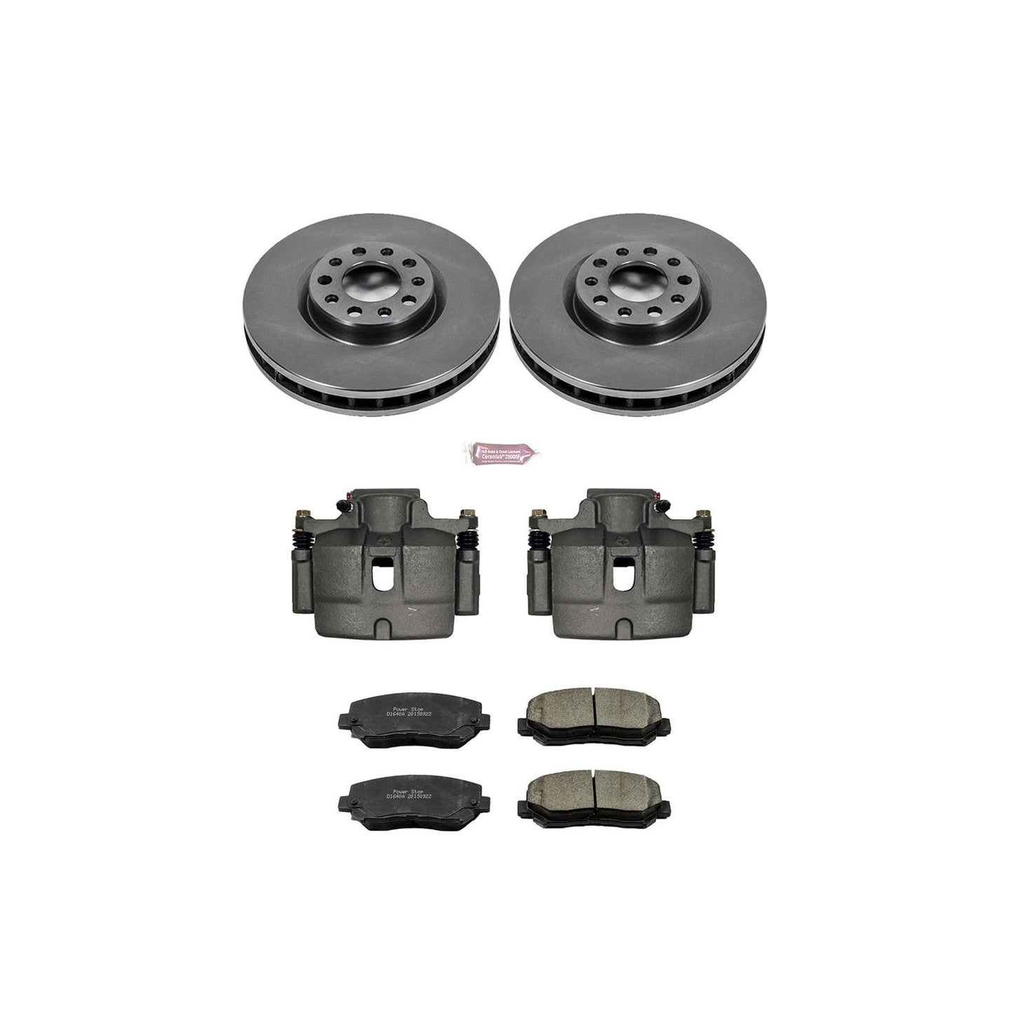 PowerStop Power Stop 15-17 Chrysler 200 Front Autospecialty Brake Kit w/Calipers KCOE6372