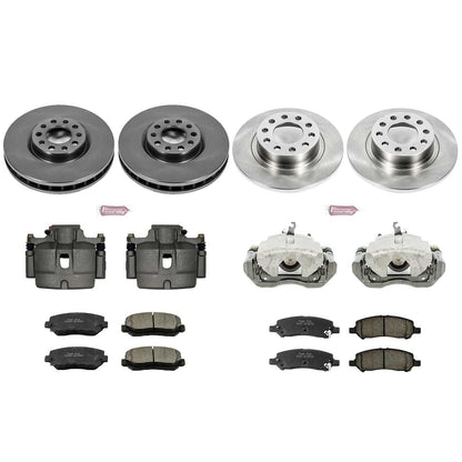 PowerStop Power Stop 13-16 Dodge Dart Autospecialty Kit w/ Calipers - Front and Rear KCOE6373