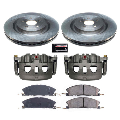 PowerStop Power Stop 13-19 Ford Explorer Front Autospecialty Brake Kit w/Calipers KCOE6374