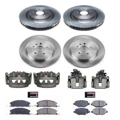 PowerStop Power Stop 13-19 Ford Explorer Autospecialty Kit w/ Calipers - Front and Rear KCOE6375