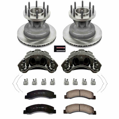 PowerStop Power Stop 03-04 Ford F-350 Super Duty Front Autospecialty Brake Kit w/Calipers KCOE6383