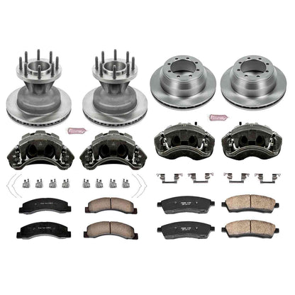 PowerStop Power Stop 03-04 Ford F-350 Super Duty Autospecialty Kit w/ Calipers - Front and Rear KCOE6384