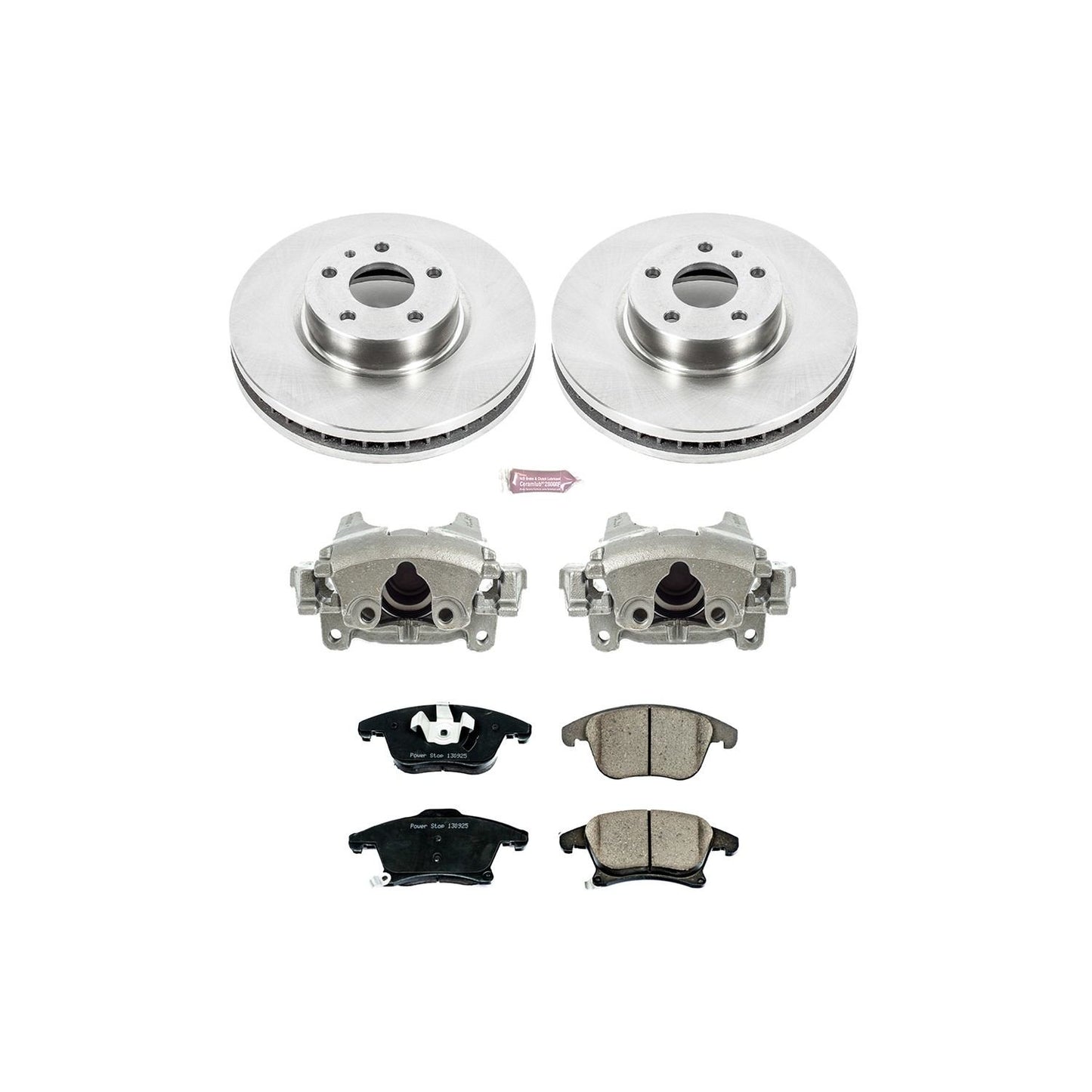 PowerStop Power Stop 13-19 Ford Fusion Front Autospecialty Brake Kit w/Calipers KCOE6399