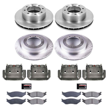 PowerStop Power Stop 02-04 Ford F-450 Super Duty Autospecialty Kit w/ Calipers - Front and Rear KCOE6408