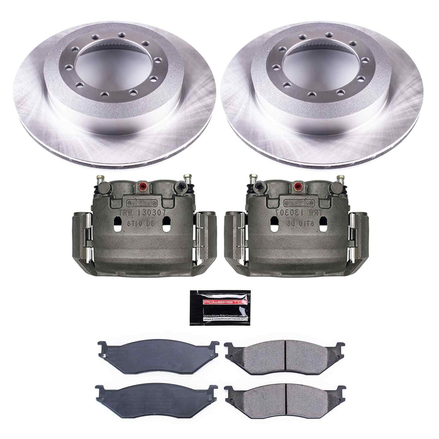 PowerStop Power Stop 02-04 Ford F-450 Super Duty Rear Autospecialty Brake Kit w/Calipers KCOE6410