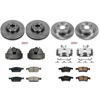 PowerStop Power Stop 13-16 Ford Escape Autospecialty Kit w/ Calipers - Front and Rear KCOE6478