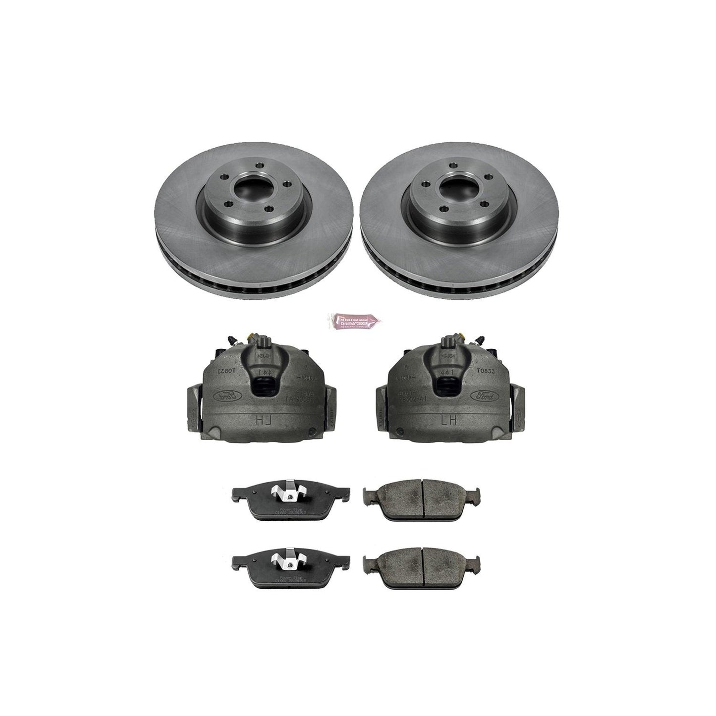 PowerStop Power Stop 13-14 Ford Focus Front Autospecialty Brake Kit w/Calipers KCOE6479