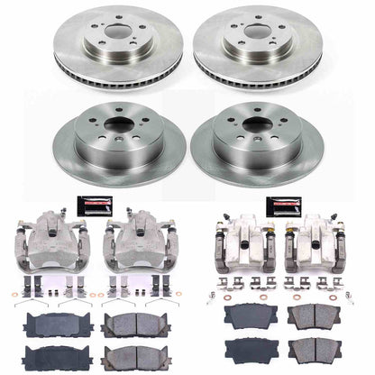 PowerStop Power Stop 13-18 Lexus ES300h Autospecialty Kit w/ Calipers - Front and Rear KCOE6480