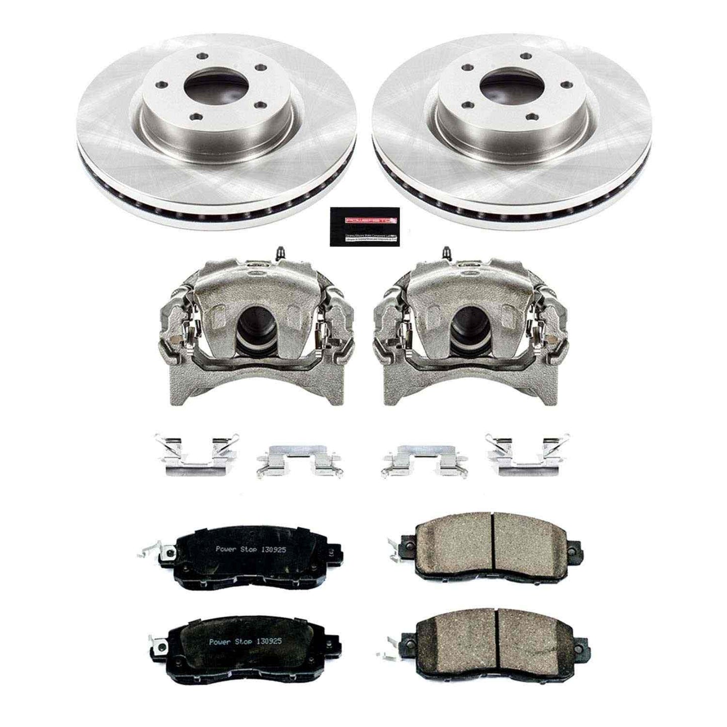 PowerStop Power Stop 13-18 Nissan Altima Front Autospecialty Brake Kit w/Calipers KCOE6494