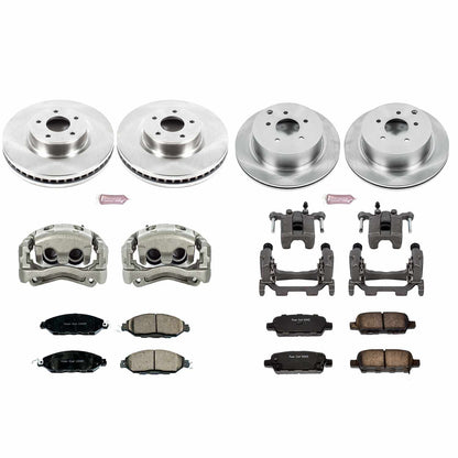 PowerStop Power Stop 2013 Infiniti JX35 Autospecialty Kit w/ Calipers - Front and Rear KCOE6497