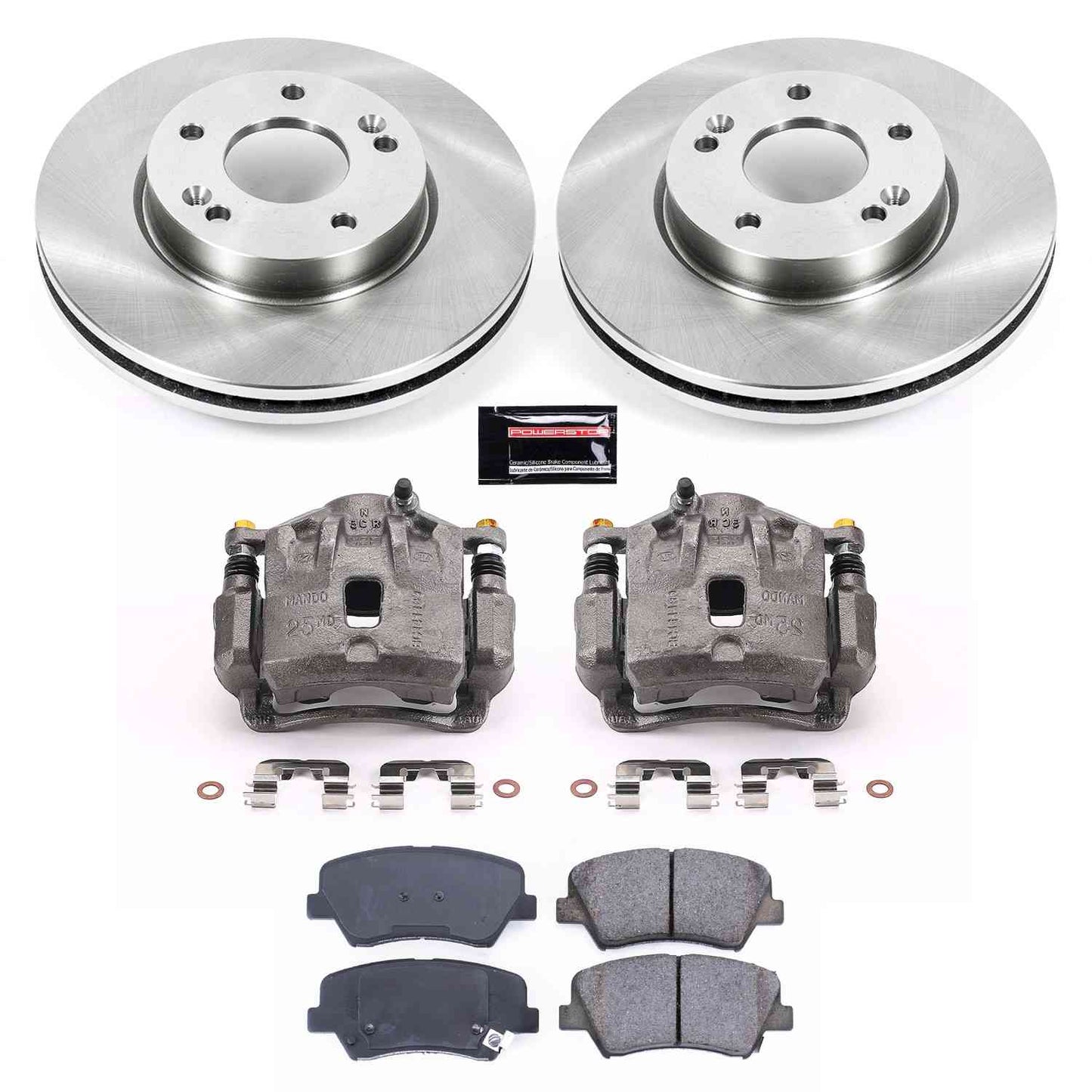PowerStop Power Stop 11-16 Hyundai Elantra Front Autospecialty Brake Kit w/Calipers KCOE6503