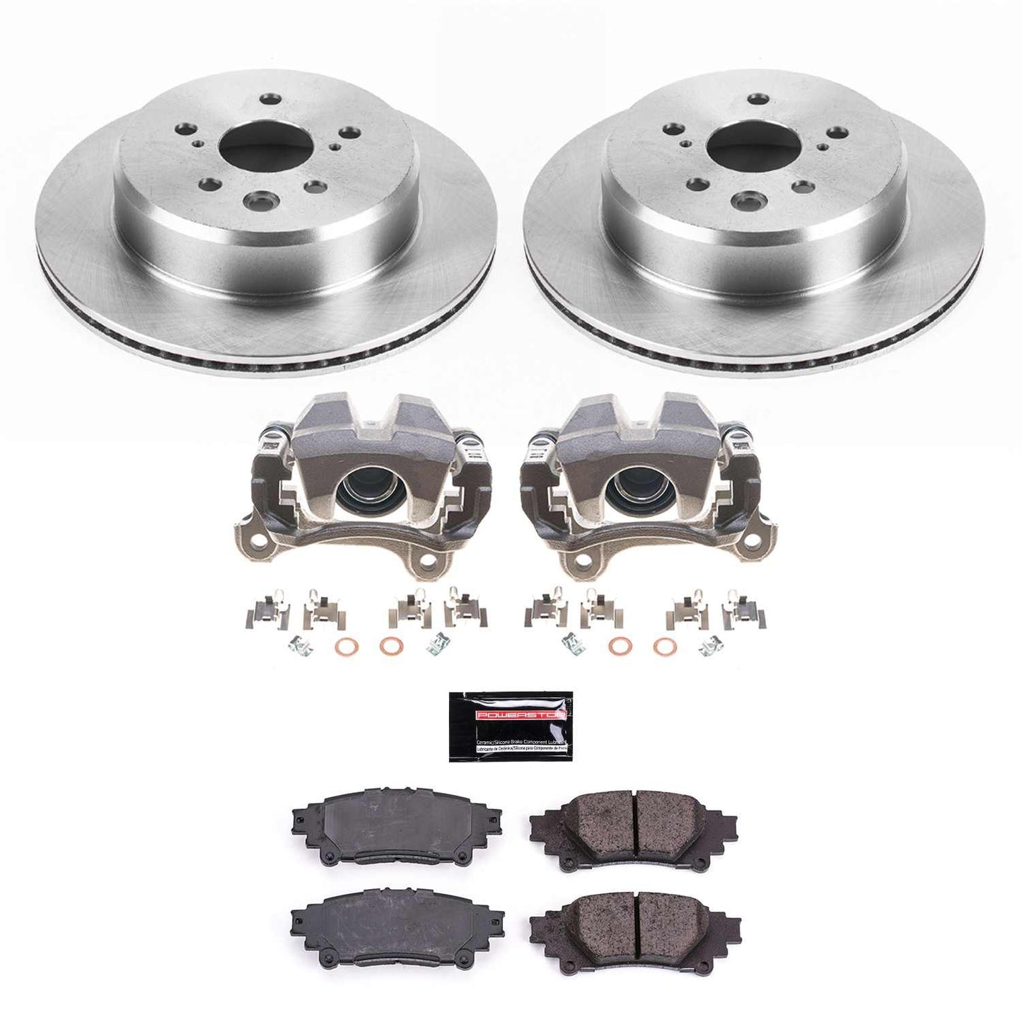 PowerStop Power Stop 19-13 Lexus GS350 Rear Autospecialty Brake Kit w/Calipers KCOE6514