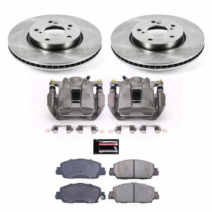PowerStop Power Stop 13-18 Honda Accord Front Autospecialty Brake Kit w/Calipers KCOE6515A
