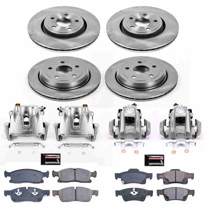 PowerStop Power Stop 13-16 Dodge Durango Autospecialty Kit w/ Calipers - Front and Rear KCOE6537