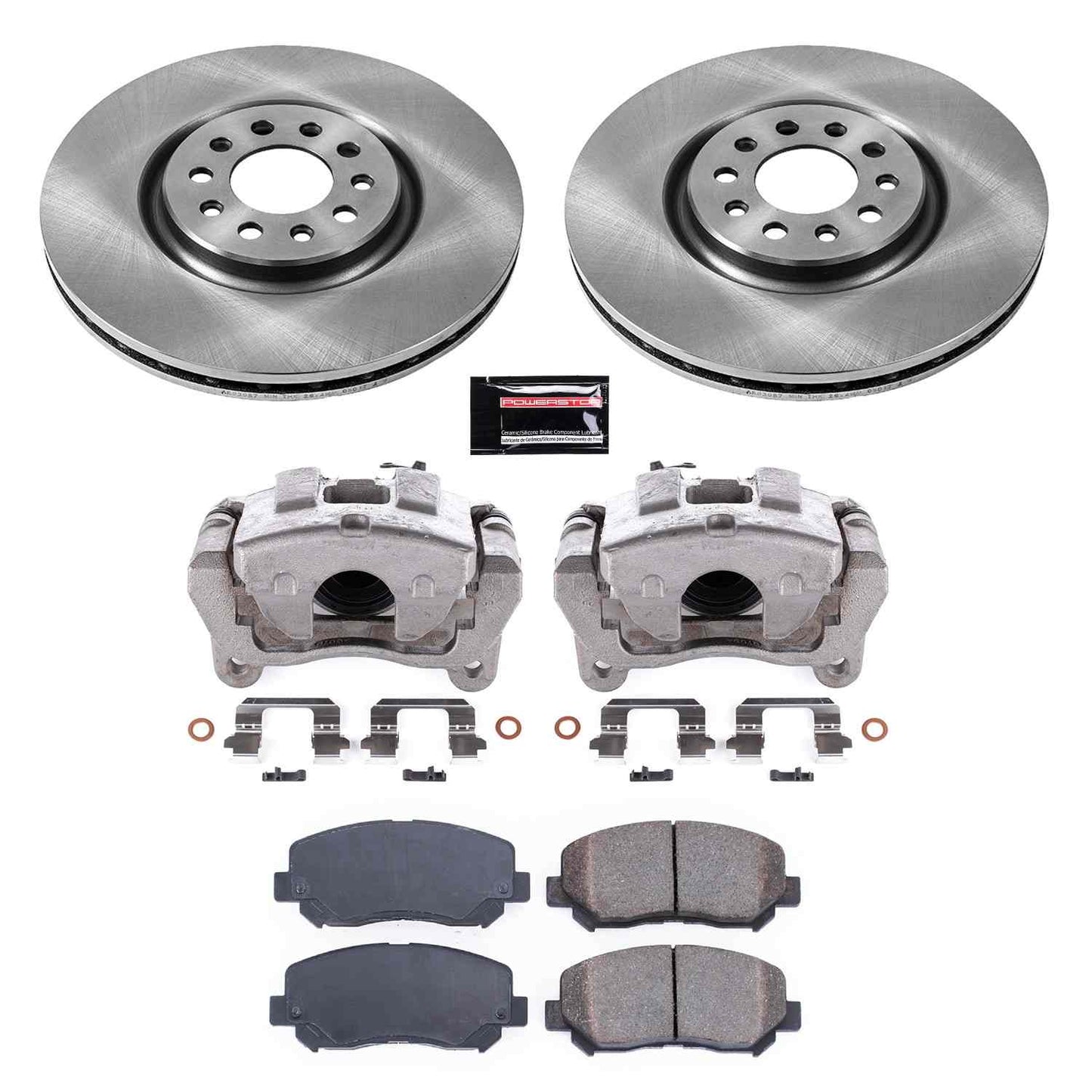 PowerStop Power Stop 15-17 Chrysler 200 Front Autospecialty Brake Kit w/Calipers KCOE6538