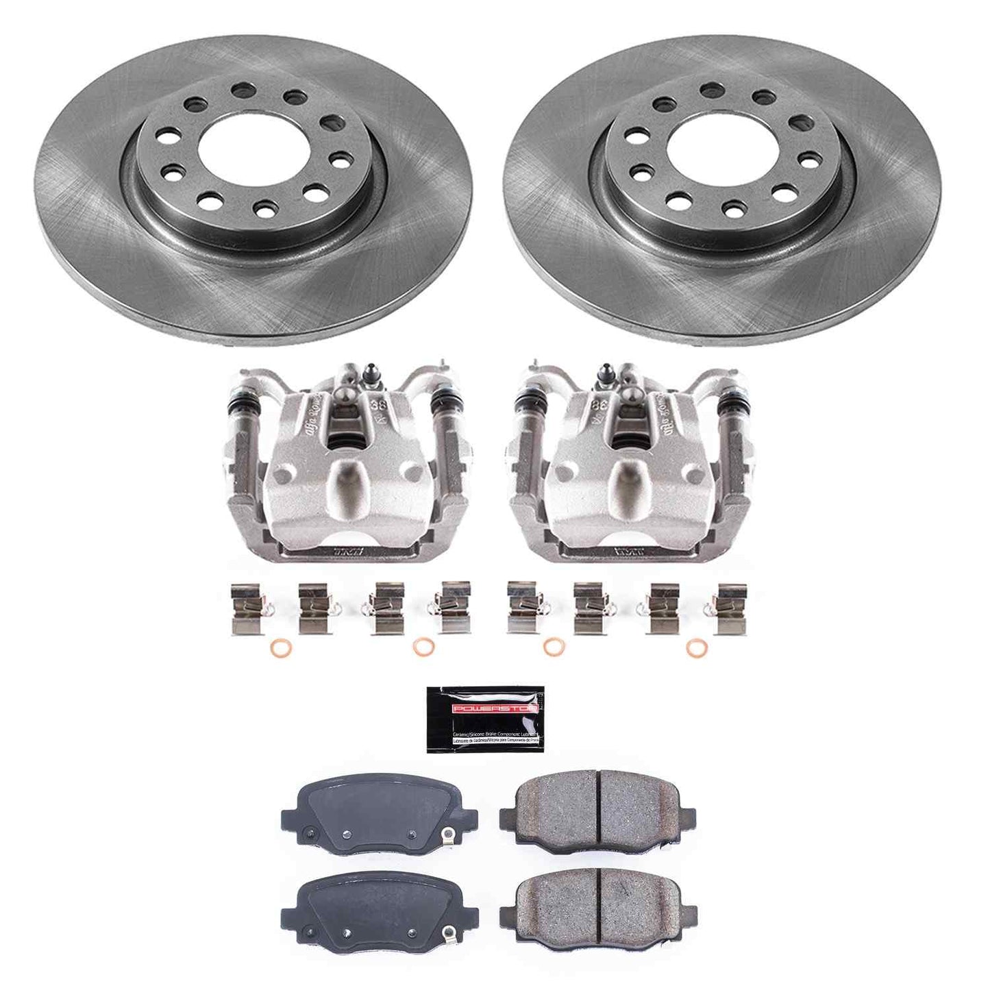 PowerStop Power Stop 15-17 Chrysler 200 Rear Autospecialty Brake Kit w/Calipers KCOE6543