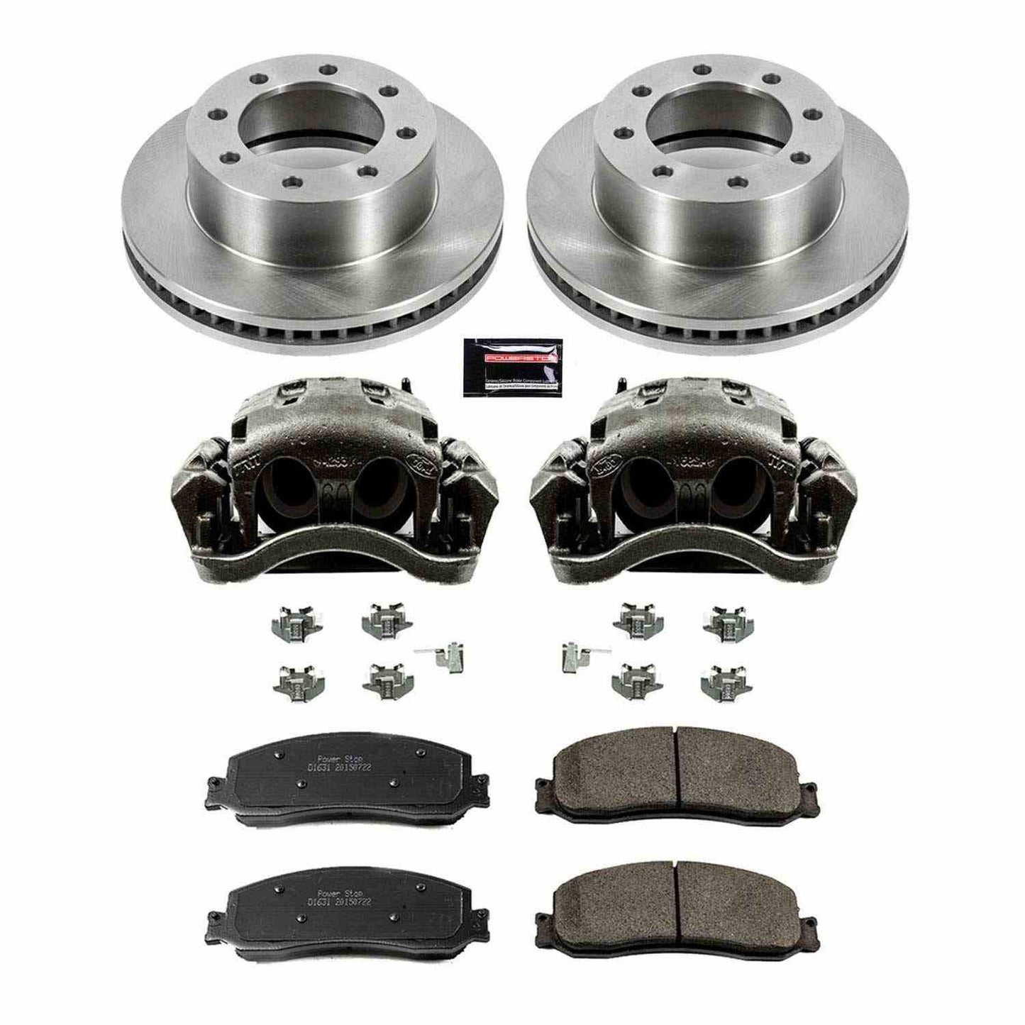 PowerStop Power Stop 2012 Ford F-250 Super Duty Front Autospecialty Brake Kit w/Calipers KCOE6545