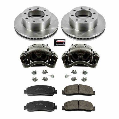 PowerStop Power Stop 2012 Ford F-250 Super Duty Front Autospecialty Brake Kit w/Calipers KCOE6545