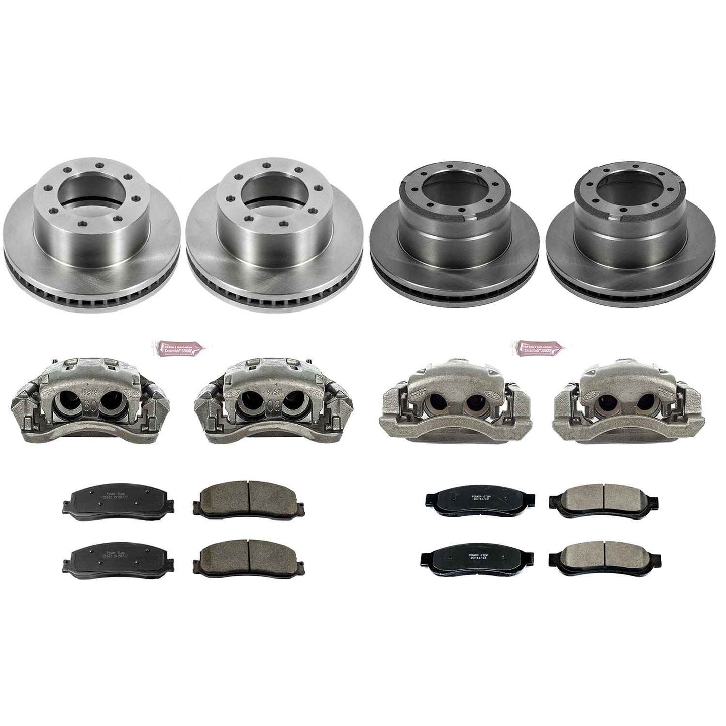 PowerStop Power Stop 2012 Ford F-350 Super Duty Autospecialty Kit w/ Calipers - Front and Rear KCOE6546