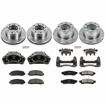 PowerStop Power Stop 2012 Ford F-250 Super Duty Autospecialty Kit w/ Calipers - Front and Rear KCOE6547