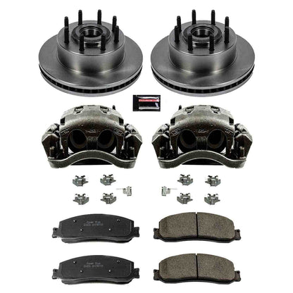 PowerStop Power Stop 2012 Ford F-250 Super Duty Front Autospecialty Brake Kit w/Calipers KCOE6550