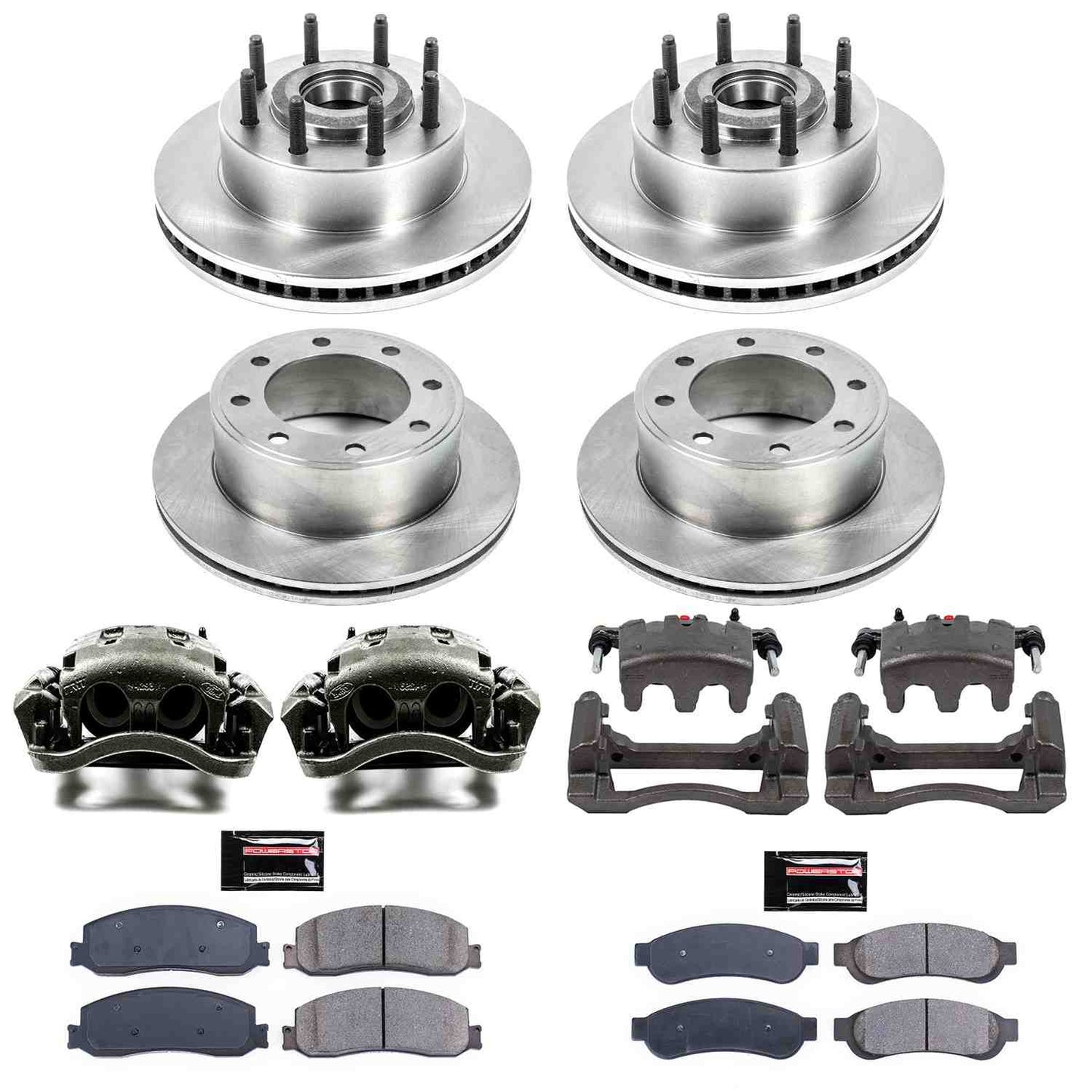 PowerStop Power Stop 2012 Ford F-250 Super Duty Autospecialty Kit w/ Calipers - Front and Rear KCOE6551