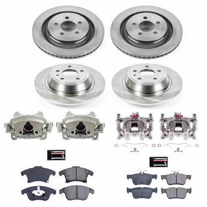 PowerStop Power Stop 13-19 Ford Fusion Autospecialty Kit w/ Calipers - Front and Rear KCOE6556A