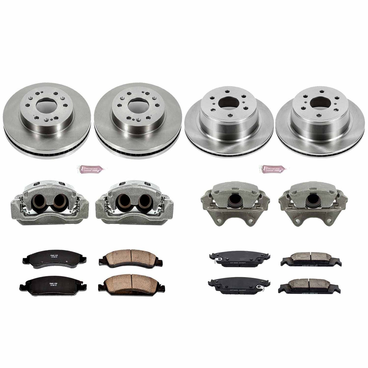 PowerStop Power Stop 15-19 Cadillac Escalade Autospecialty Kit w/ Calipers - Front and Rear KCOE6560