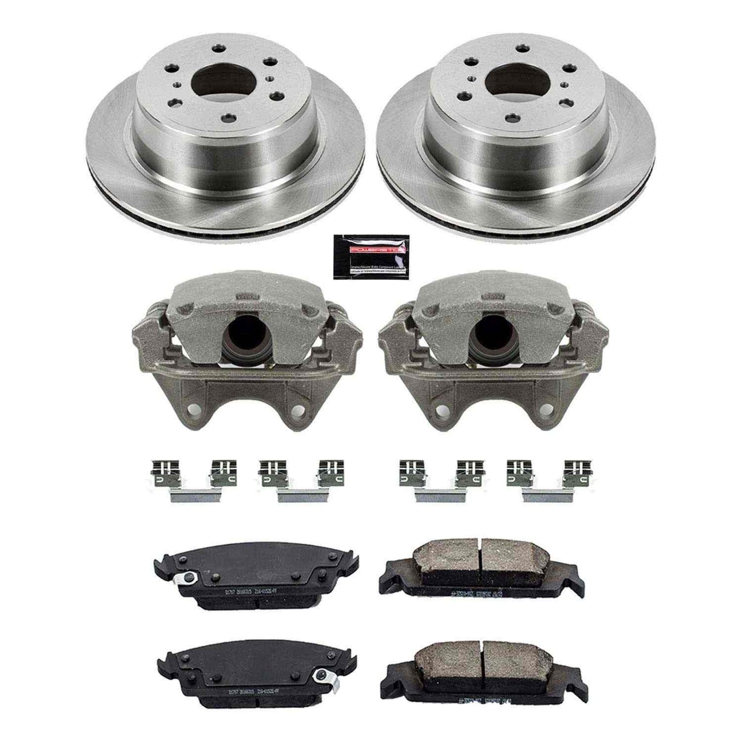 PowerStop Power Stop 15-19 Cadillac Escalade Rear Autospecialty Brake Kit w/Calipers KCOE6562