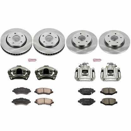 PowerStop Power Stop 12-16 Chrysler Town and Country Autospecialty Kit w/ Calipers - Front and Rear KCOE6563