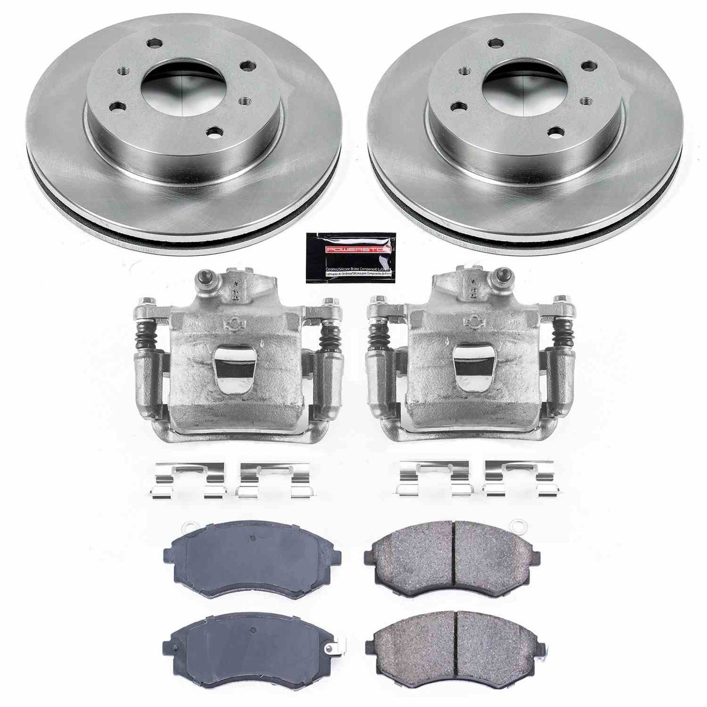 PowerStop Power Stop 91-96 Infiniti G20 Front Autospecialty Brake Kit w/Calipers KCOE656