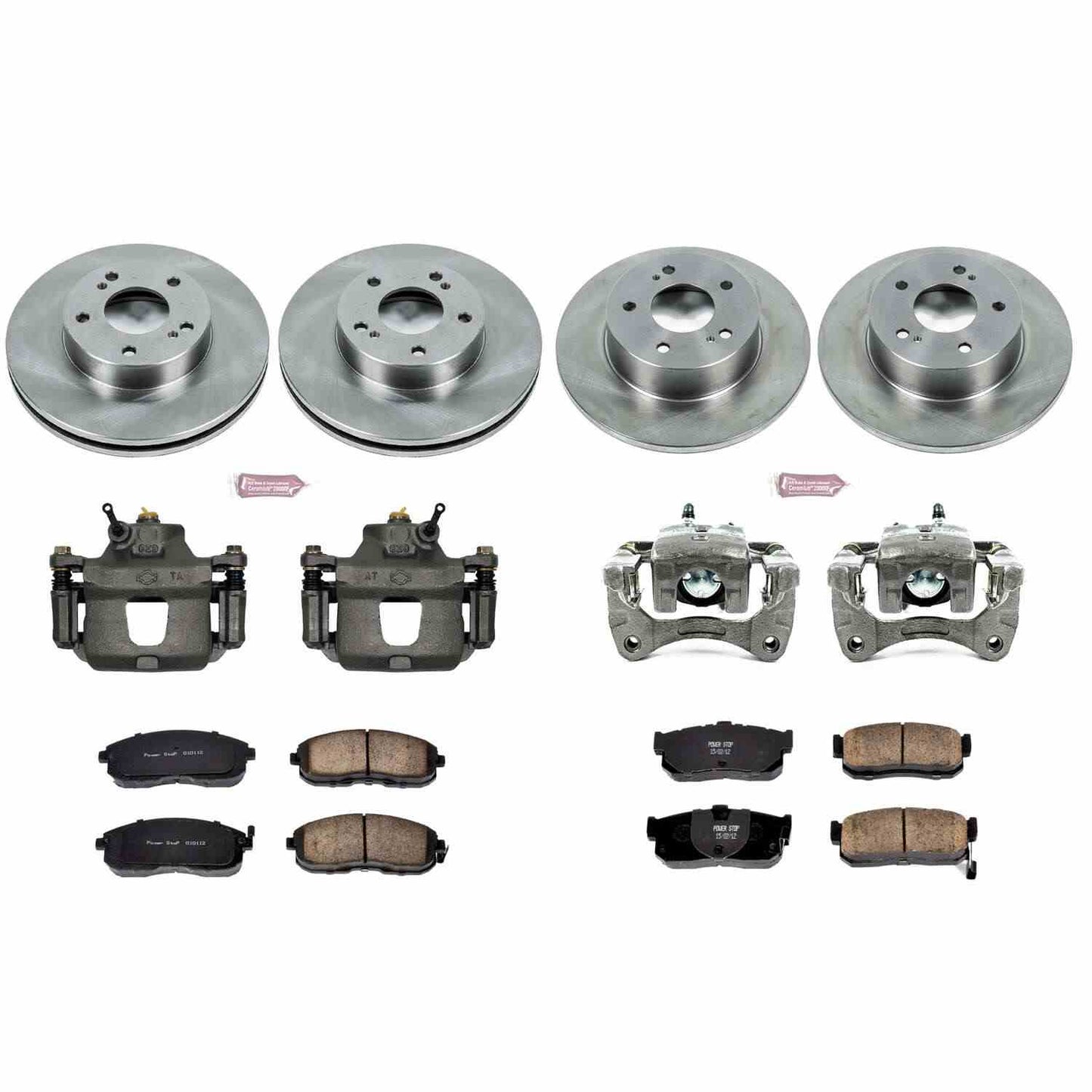 PowerStop Power Stop 96-99 Infiniti I30 Autospecialty Kit w/ Calipers - Front and Rear KCOE662