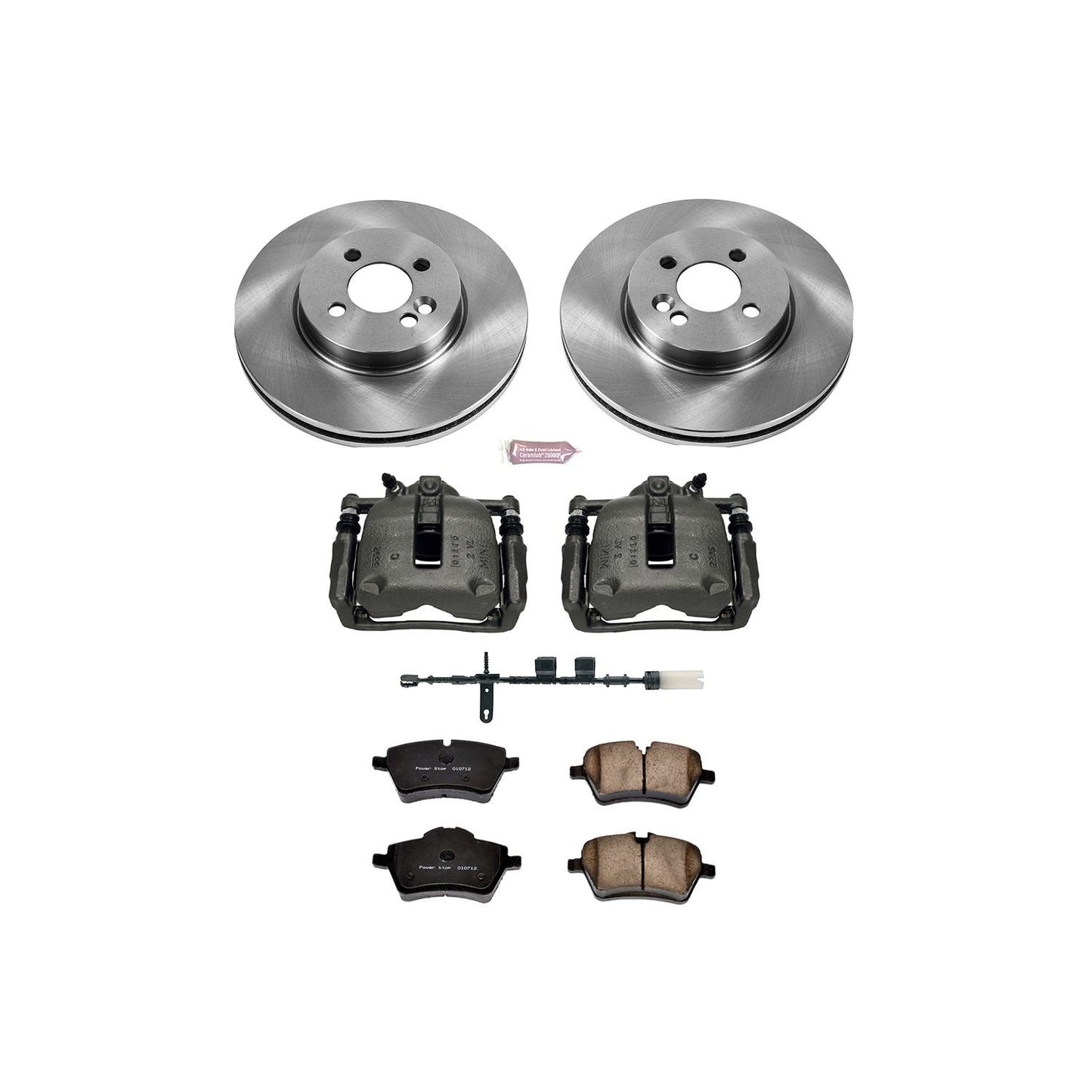 PowerStop Power Stop 11-16 Mini Cooper Front Autospecialty Brake Kit w/Calipers KCOE6741