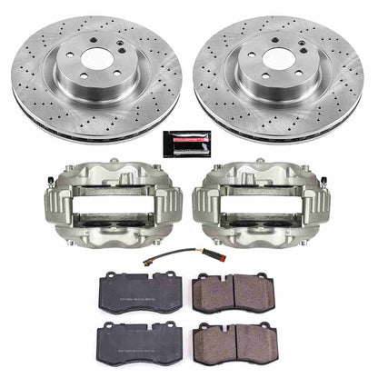 PowerStop Power Stop 09-14 Mercedes-Benz CL550 Front Autospecialty Brake Kit w/Calipers KCOE6755