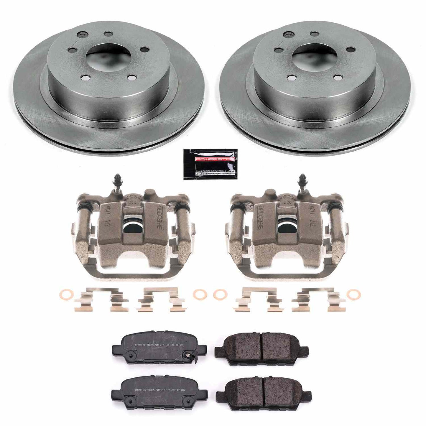 PowerStop Power Stop 11-19 Nissan Leaf Rear Autospecialty Brake Kit w/Calipers KCOE6761A