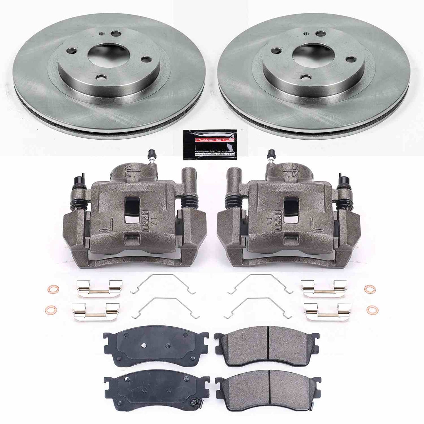 PowerStop Power Stop 01-03 Mazda Protege Front Autospecialty Brake Kit w/Calipers KCOE6786