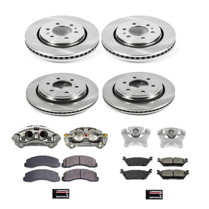 PowerStop Power Stop 15-17 Ford F-150 Autospecialty Kit w/ Calipers - Front and Rear KCOE6803
