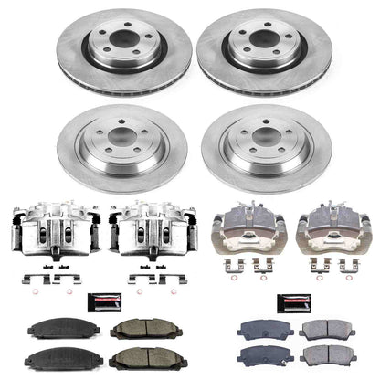 PowerStop Power Stop 17-15 Ford Mustang Autospecialty Kit w/ Calipers - Front and Rear KCOE6808