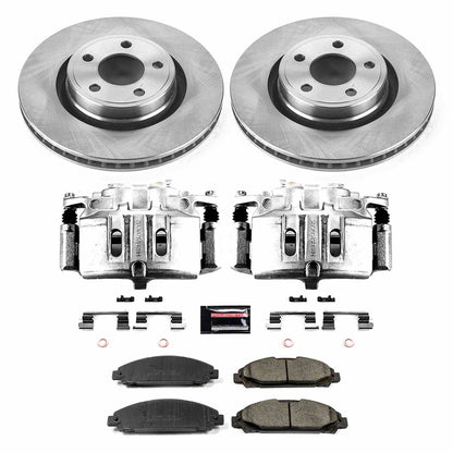 PowerStop Power Stop 15-19 Ford Mustang Front Autospecialty Brake Kit w/Calipers KCOE6809